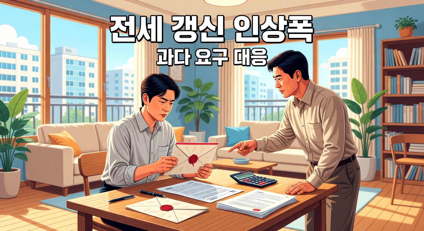 전세 갱신 인상폭 과다 요구, 세입자가 꼭 알아야 할 대응 방법