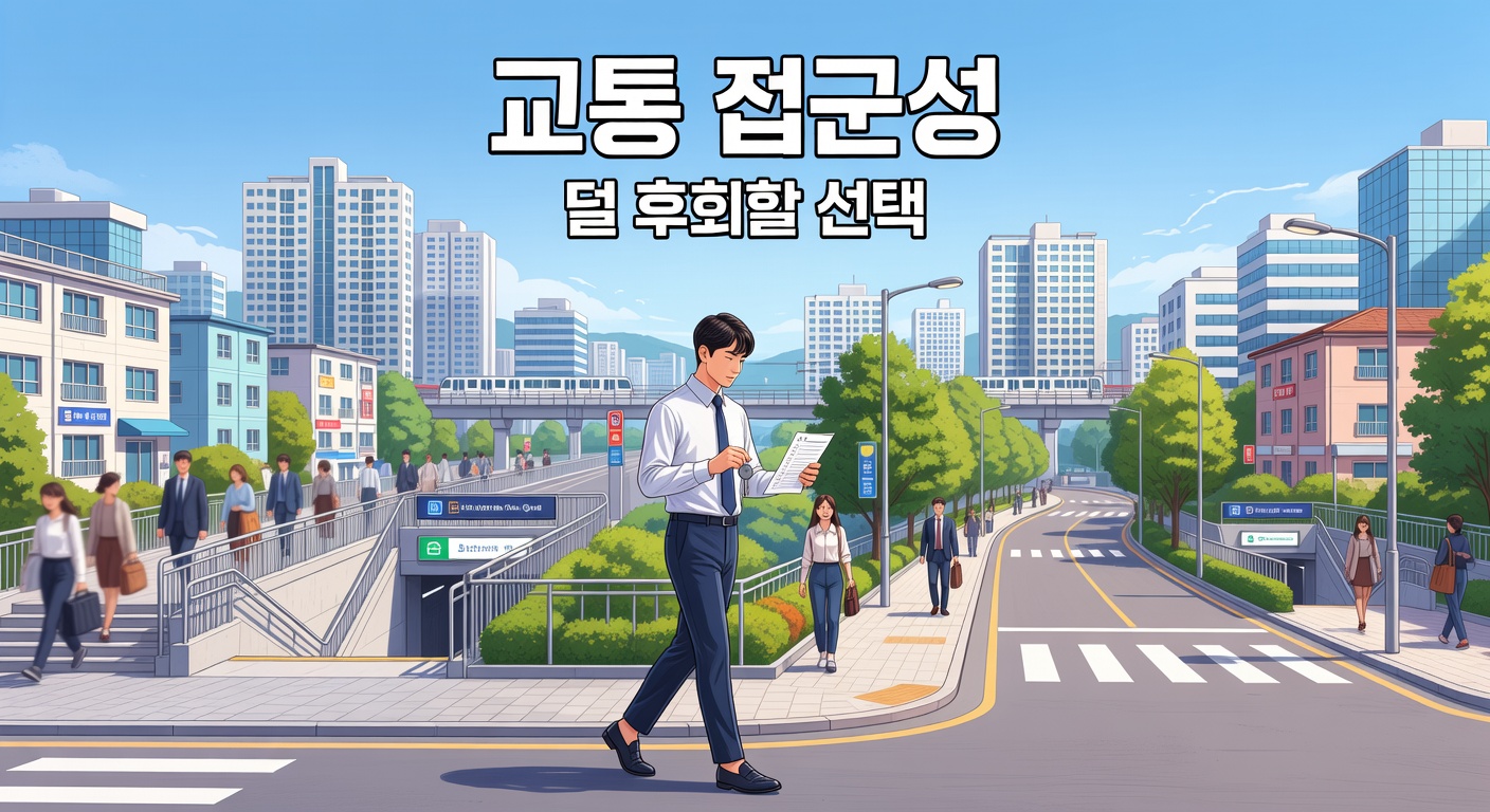 서울 통근용 집 교통 접근성 — 환승 1번 vs 도보 15분 체크리스트