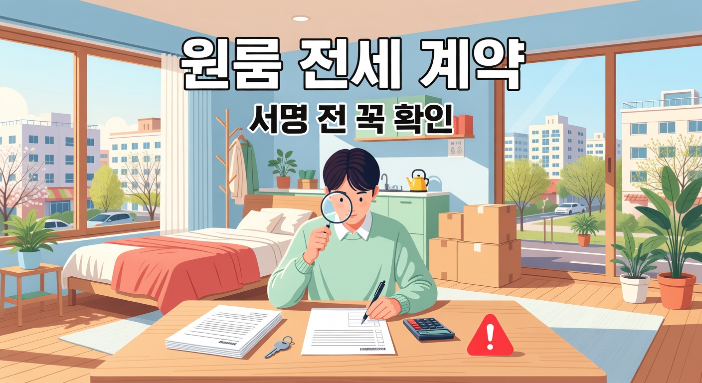 서울 원룸 전세 계약 전 꼭 확인할 15가지 — 2026년 봄 이사철 체크리스트